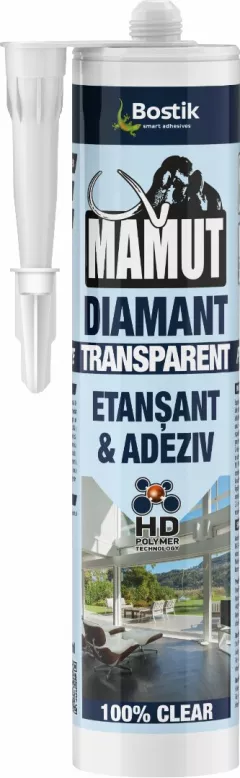 Adeziv si izolant universal Mamut Glue transparent 290 ml