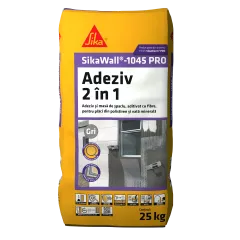 Adezivi & Mortare - Adeziv si masa de spaclu Sika Wall 1045 Pro, ambalare 25 kg, olint.ro