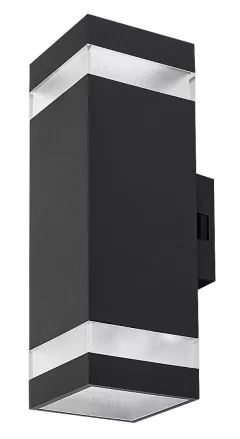 Exterior - Aplica exterior LED URFA LINE PATRAT NEGRU 16W 77210 Rabalux, olint.ro