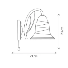 Interior - Aplica Kelly AP1, dulie 1 x E27, Klausen LY3268, olint.ro