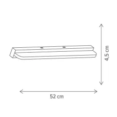 Aplica LED Aquina, putere 12 W, Klausen 146005