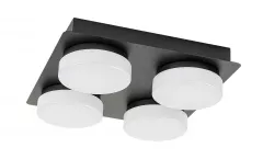 Aplica LED pentru baie Attichus D28, Rabalux 75004, putere 21 W, culoare neagra