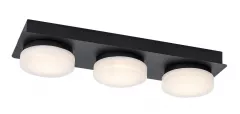 Aplica LED pentru baie Attichus L43, Rabalux 75003, putere 18 W, culoare neagra