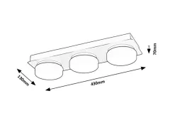 Aplica LED pentru baie Attichus L43, Rabalux 75003, putere 18 W, culoare neagra