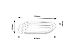 Aplica LED Prue 71110, L40,  40W, 2460 lm, lumina calda + rece, IP20