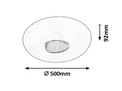 Aplica LED Tayla D500 60W 3328, 4200 lm, reglabila 3000-6500K, IP20