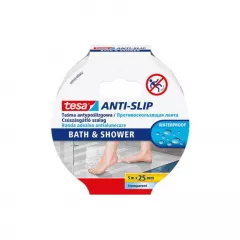 Banda antialunecare pentru baie si dus, Tesa TS 55533, dimensiune 5 m X 25 mm