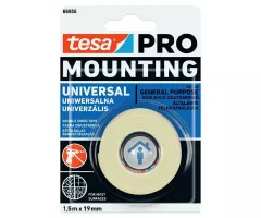 Banda dublu adeziva Tesa TS 66958 Mounting Pro Universal, dimensiune 1.5 m x 19 mm, culoare alba