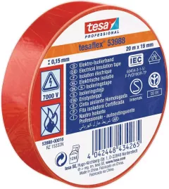 Banda electroizolatoare Tesa TS 53947, culoare rosie, dimensiune 20 X 19