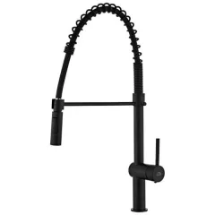 Baterie bucatarie Laveo RHEA BLD 76SD, pipa flexibila, negru