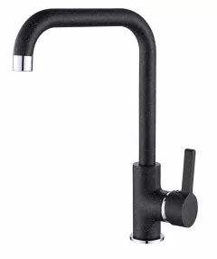 Baterie bucatarie verticală cu pipă U. Negru BKU 765D