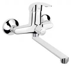 Baterie cada cu pipa pivotanta Ferro Vasto BVA3A, 22 cm, crom