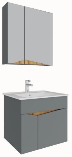 Baza cu lavoar MIA 80 alb, mobilier baie modular