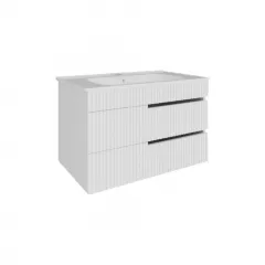 Baza MDF cu lavoar Drop 100 cm alb