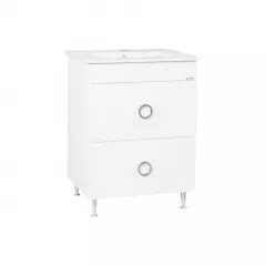 Baza MDF cu lavoar seria 780, culoare albă, lăţime 60 cm