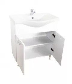 Baza si lavoar Seria 153, 75 cm, alb