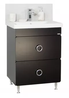 Baza si lavoar Seria 780, 60 cm, negru, soft close