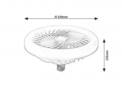BEC E2718W CU VENTILATOR 079231 Rabalux