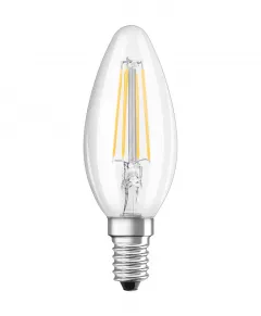 Bec LED filament lumanare B35 E14 4W 470lm lumina calda 2700 K