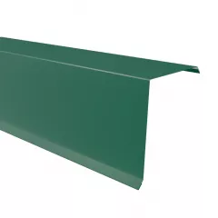 Bordura fronton mare Rufster Eco 0,45 mm grosime 6020 MS verde-crom mat structurat