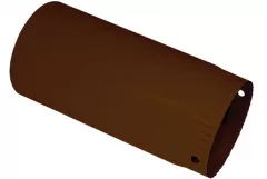 Burlan economic din tabla emailata diametru 120 mm culoare maro pentru racord soba la horn