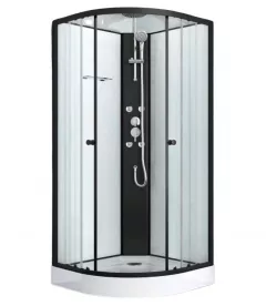 Cabina de dus cu hidromasaj semirotunda RELOAD PS16B, 90x90x232 cm