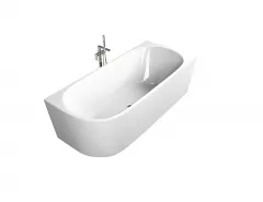 Cada freestanding PORTO, 170 x 75 cm, acryl, montaj dreapta