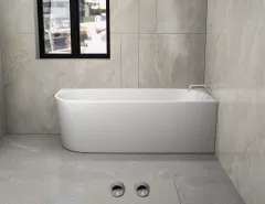 Cada freestanding PORTO, 170 x 75 cm, acryl, montaj dreapta