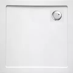Cadita de dus patrata cu montaj SLIM - SC9090S, 90 x 90 cm, alb