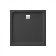 Cadita dus patrata TAKO 90x90x4 cm, negru mat, S204-030