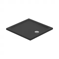 Cadita dus patrata TAKO 90x90x4 cm, negru mat, S204-030