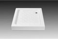 Cadita patrata pentru dus 70 x 70 cm, acril, alb