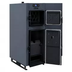 Cazan mixt Ferroli Biopellet Combi 35, functionare lemn sau peleti, 35 kw