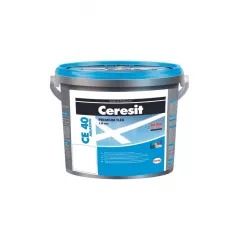 Chit de rosturi pentru gresie / faianta, interior / exterior, Ceresit CE40, Coal 5 kg