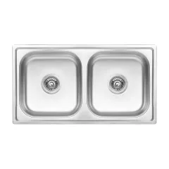 Chiuveta de bucatarie standard 2C SKS 320T, inox antichizat, dimensiuni 78 x 43 cm Chiuveta de bucatarie standard 2C SKS 320T, inox antichizat, dimensiuni 78 x 43 cm