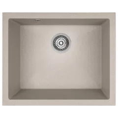 Compozit - Chiuveta granit Ibiza Kuchinox SBI 410U, 56 x 46 cm, 1 cuva, bej, olint.ro