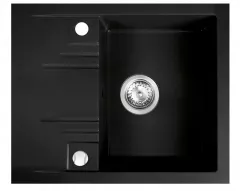 Chiuveta granit MEZZO II grafit DRGM48/58BA, 58x48 cm 1 cuva + picurator