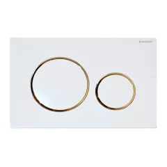 Clapeta Geberit Sigma 115.882.KK.1, alb/auriu