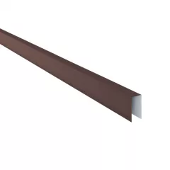 Coama pentru gard Rufster Eco 0,45 mm grosime 8019 MS maro-grafit mat structurat