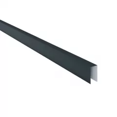 Coama pentru gard Rufster Eco 0,45 mm grosime 9005 MS negru mat structurat