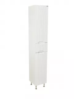 Coloana baie MDF Seria 033, 180 cm inaltime, balamale soft-close, alb