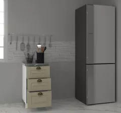 Corp inferior bucatarie MDF Square, 40 cm, 3 sertare, fag