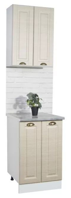 Corp inferior bucatarie MDF Square, 50 cm, 2 usi, fag