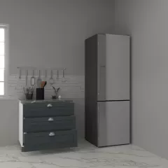 Corp inferior bucatarie MDF Square, 80 cm, 3 sertare, antracit