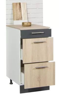 Corp inferior bucatarie PAL Sarona, 40 cm, sonoma/antracit