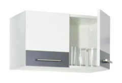 Corpuri de bucatarie - Corp suspendat bucatarie PAL Sarona, 60 cm hota, alb/antracit, olint.ro