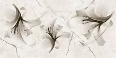 Decor pentru faianta, SER Eros Lilyum Crem, dimensiuni 30 x 60 cm