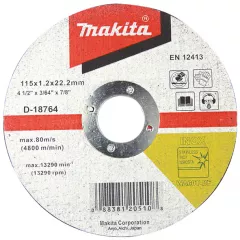 Disc taiere inox Makita 115x1.2 D-18764