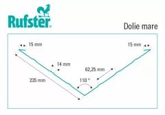 Accesorii acoperis - Dolie mare Rufster Premium 0,5 mm&nbsp;grosime 7016 MS gri-antracit mat structurat, olint.ro