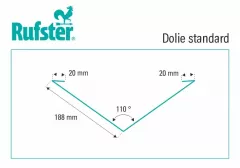 Accesorii acoperis - Dolie standard Rufster Premium 0,5 mm grosime, 9005 MPR negru super-poliester, olint.ro